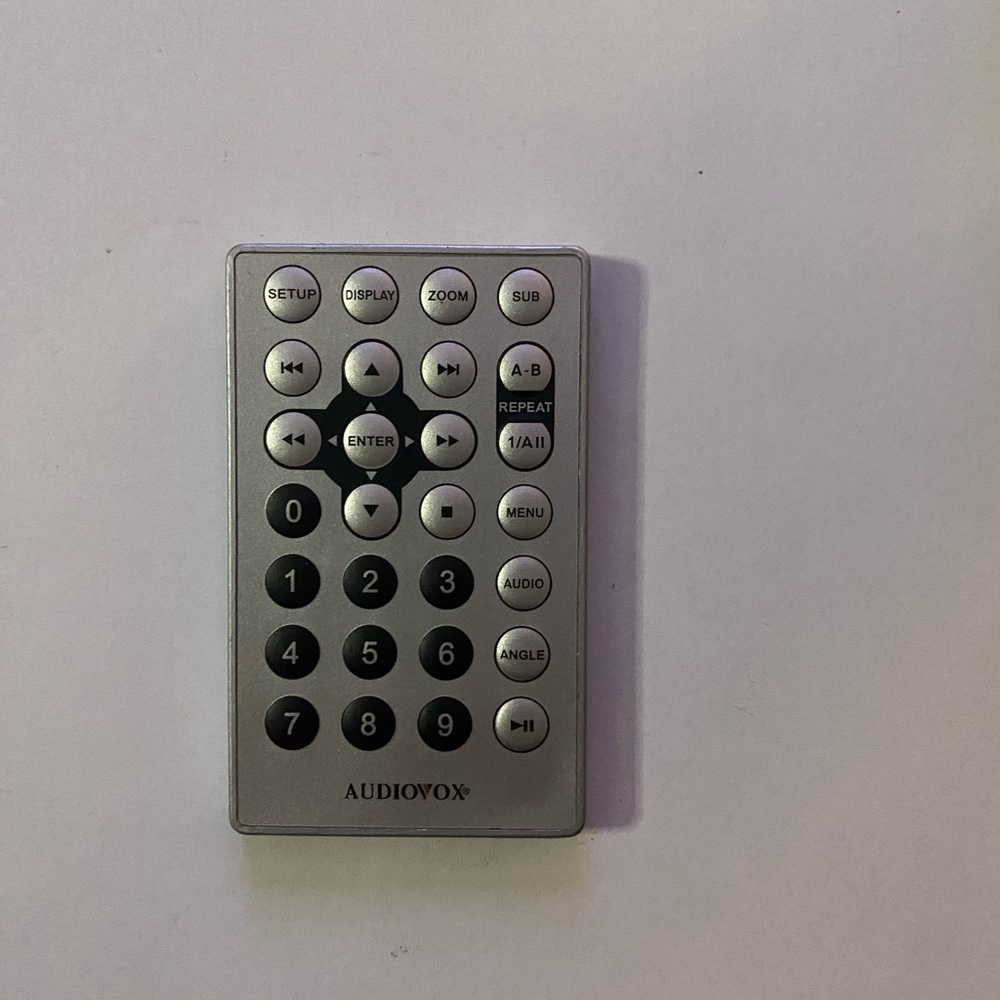 Audiovox DVD remote control tested